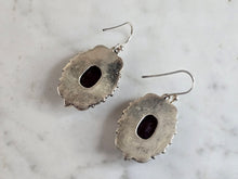 Load image into Gallery viewer, Womens Vintage Estate Sterling Silver Natural Ruby Earrings 13.0g E1323