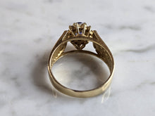 Load image into Gallery viewer, Womens Vintage Estate 14k Yellow Gold Tanzanite &amp; Diamond Ring 3.4g E1331