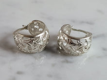 Load image into Gallery viewer, Womens Vintage Estate Sterling Silver Modernist Earrings 5.8g E1353