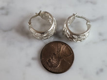 Load image into Gallery viewer, Womens Vintage Estate Sterling Silver Modernist Earrings 5.8g E1353