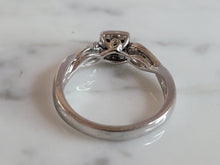 Load image into Gallery viewer, Womens Vintage Estate Sterling Silver Diamond Ring 3.1g #E1375
