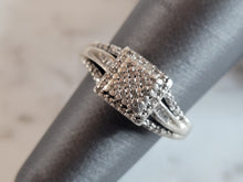 Load image into Gallery viewer, Womens Vintage Estate Sterling Silver Diamond Ring 4.0g #E1382