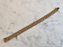 Load image into Gallery viewer, Womens Vintage Estate 14K Yellow Gold Mesh Bracelet 27.1g E1388