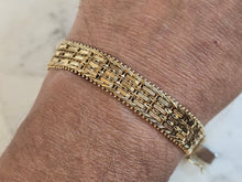 Load image into Gallery viewer, Womens Vintage Estate 14K Yellow Gold Mesh Bracelet 27.1g E1388