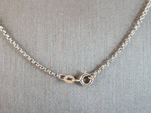 Load image into Gallery viewer, Womens Vintage Estate Sterling Silver Modernist Diamond Pendant Necklace 5.4g E1391