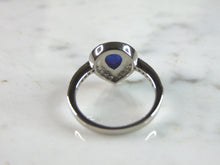 Load image into Gallery viewer, Womens Estate Sterling Silver Modernist Blue Opal Ring 2.9g E1403