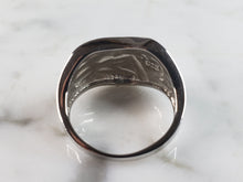 Load image into Gallery viewer, Womens Estate Sterling Silver Modernist Opal Ring 4.3g E1407