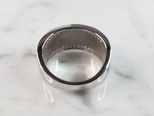 Load image into Gallery viewer, Womens Estate Sterling Silver Modernist Blue Opal &amp; CZ Ring 5.2g E1411