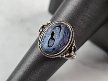 Load image into Gallery viewer, Womens Vintage Estate Sterling Silver Modernist Abalone Ring 4.0g E1447