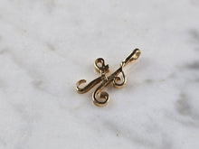 Load image into Gallery viewer, Womens Vintage Estate 10K Yellow Gold "K" Pendant 0.7g E1456