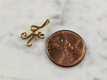 Load image into Gallery viewer, Womens Vintage Estate 10K Yellow Gold "K" Pendant 0.7g E1456