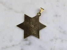 Load image into Gallery viewer, 14K Yellow Gold Jewish Judaica Star of David Chai Pendant, 2.0g E1459