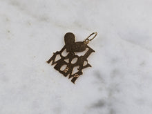 Load image into Gallery viewer, Womens Vintage Estate 14K Gold " I Love You Mom " Charm Pendant 0.4g E1460
