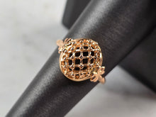 Load image into Gallery viewer, Womens Vintage Estate 14K Yellow Gold Filigree Ring 3.5g E1470