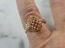Load image into Gallery viewer, Womens Vintage Estate 14K Yellow Gold Filigree Ring 3.5g E1470