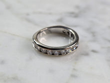 Load image into Gallery viewer, Womens Vintage Estate 14k White Gold Diamond Ring 3.3g #E1472