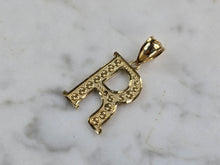 Load image into Gallery viewer, Womens Vintage Estate 14k Gold Initial "R" Pendant 1.5g E1477
