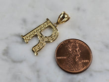 Load image into Gallery viewer, Womens Vintage Estate 14k Gold Initial "R" Pendant 1.5g E1477