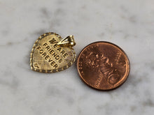 Load image into Gallery viewer, Womens Vintage 14k Gold Michael Anthony Sister Love Heart Pendant 1.2g E1479
