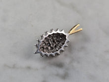 Load image into Gallery viewer, Womens Vintage Estate 10k Yellow Gold Diamond Pendant 1.6g E1483