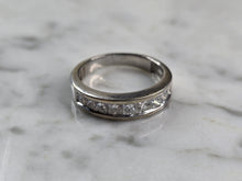 Load image into Gallery viewer, Womens Vintage Estate 14k White Gold Diamond Ring 4.1g #E1489