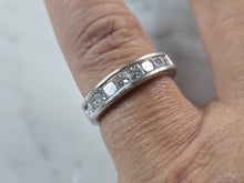 Load image into Gallery viewer, Womens Vintage Estate 14k White Gold Diamond Ring 4.1g #E1489