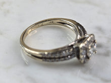 Load image into Gallery viewer, Womens Vintage Estate 14K White Gold Diamond Engagement Ring Set, 6.2g E1490