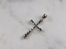 Load image into Gallery viewer, Womens Sterling Silver Religious Modernist Cross Pendant Necklace 2.6g E1497