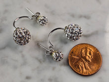 Load image into Gallery viewer, Womens Vintage Estate Sterling Silver Modernist Earrings 2.8g E1524