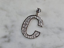 Load image into Gallery viewer, Womens Sterling Silver Initial Letter " C " Pendant 1.1g E1543
