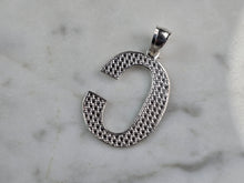 Load image into Gallery viewer, Womens Sterling Silver Initial Letter " C " Pendant 1.1g E1543