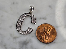 Load image into Gallery viewer, Womens Sterling Silver Initial Letter " C " Pendant 1.1g E1543