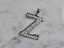 Load image into Gallery viewer, Womens Sterling Silver Initial Letter " Z " Pendant 1.3g E1546