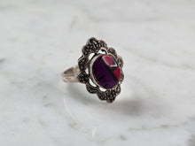 Load image into Gallery viewer, Womens Vintage Estate Sterling Silver Southwestern Zuni Ring 4.0g E1549