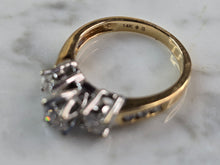 Load image into Gallery viewer, Womens Vintage Estate 14k Yellow Gold Diamond Ring 4.3g E1556