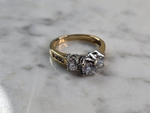 Load image into Gallery viewer, Womens Vintage Estate 14k Yellow Gold Diamond Ring 4.3g E1556