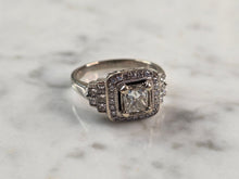 Load image into Gallery viewer, Womens Vintage Estate 14K White Gold Diamond Ring, 5.5g E1557