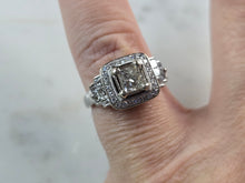 Load image into Gallery viewer, Womens Vintage Estate 14K White Gold Diamond Ring, 5.5g E1557