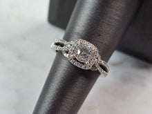 Load image into Gallery viewer, Womens Vintage Estate 14K White Gold Diamond Ring, 3.7g E1559