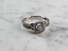Load image into Gallery viewer, Womens Vintage Estate 14K White Gold Diamond Ring, 3.7g E1559