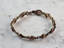 Load image into Gallery viewer, Womens Vintage Estate Sterling Silver Gold Tone Bracelet 17.9g E1566