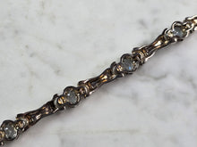Load image into Gallery viewer, Womens Vintage Estate Sterling Silver Topaz CZ Bracelet 15.9g E1568