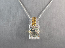 Load image into Gallery viewer, Womens Vintage Estate Sterling Silver Modernist Pendant &amp; Necklace 12.0g E1579