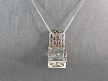 Load image into Gallery viewer, Womens Vintage Estate Sterling Silver Modernist Pendant &amp; Necklace 12.0g E1579