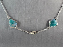 Load image into Gallery viewer, Womens Vintage Estate Sterling Silver Modernist Pendant Necklace 15.3g E1589