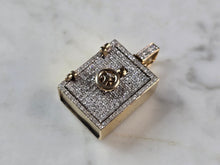 Load image into Gallery viewer, Vintage Estate 10K Yellow Gold Diamond Money Safe Pendant 16.6g E1600