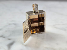 Load image into Gallery viewer, Vintage Estate 10K Yellow Gold Diamond Money Safe Pendant 16.6g E1600