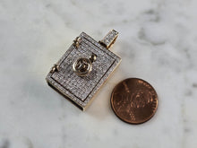 Load image into Gallery viewer, Vintage Estate 10K Yellow Gold Diamond Money Safe Pendant 16.6g E1600