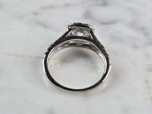 Load image into Gallery viewer, Womens Vintage Estate 14K White Gold Diamond Wedding Ring 4.4g E1603