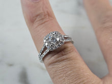 Load image into Gallery viewer, Womens Vintage Estate 14K White Gold Diamond Wedding Ring 4.4g E1603